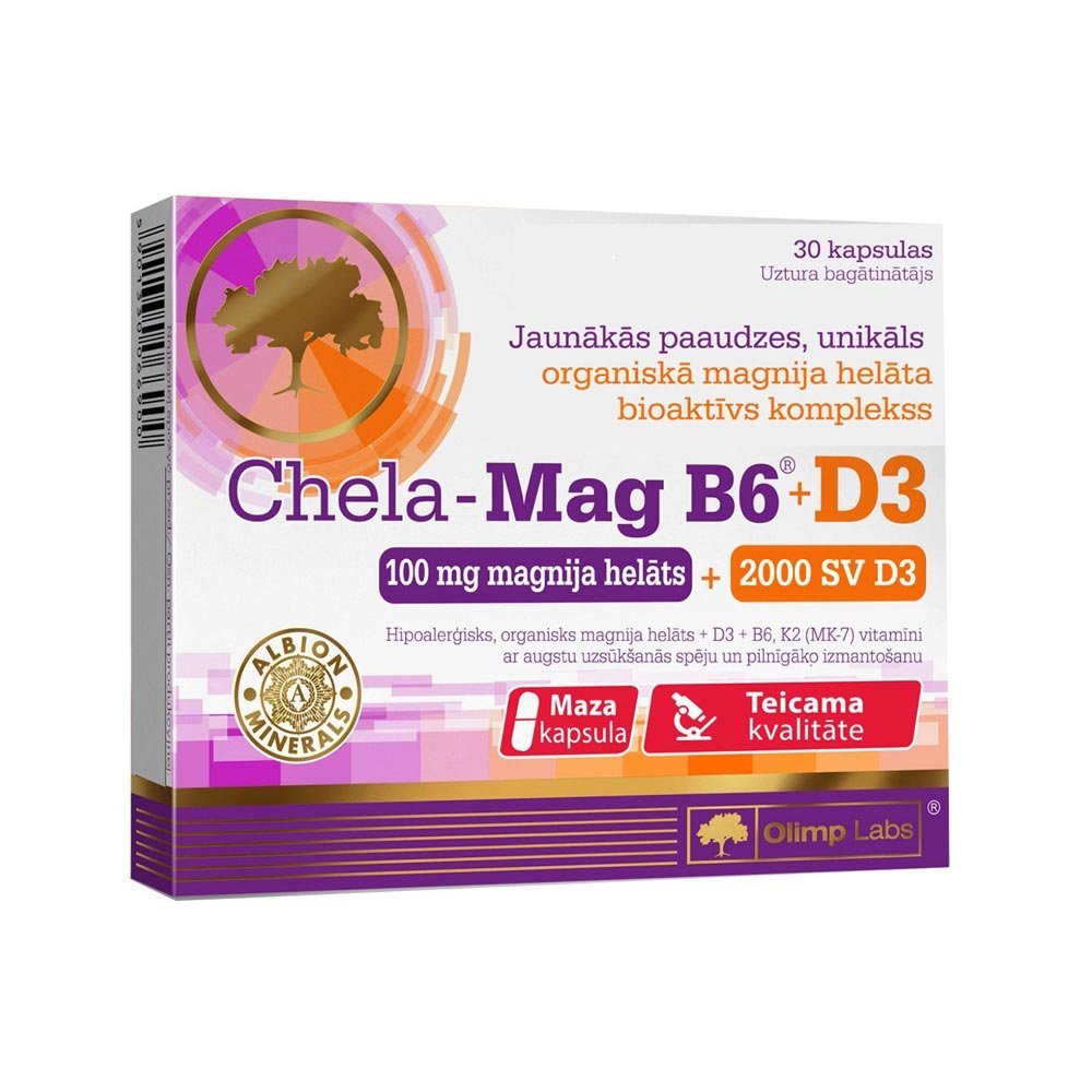OLIMP LABS Chela-Mag B6+D3 kapsulas N30