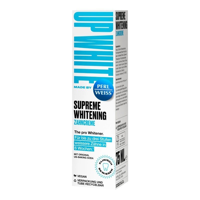 PERLWEISS Up White Supreme Whitening balinoša zobu pasta 75 ml