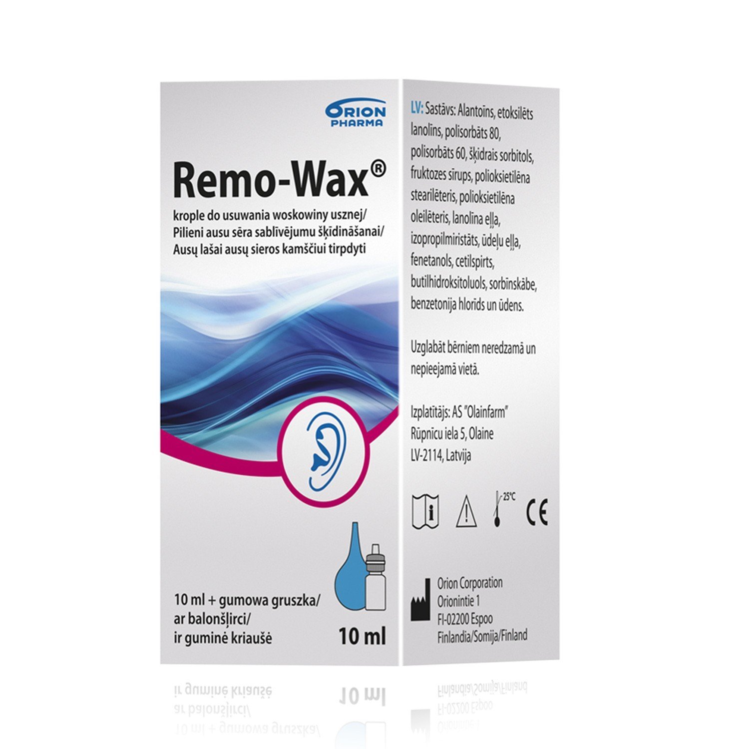 REMO-WAX pilieni 10 ml ar balonšļirci
