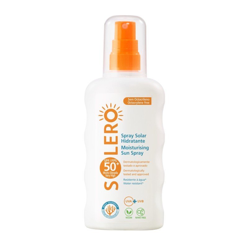 SOLERO SPF50+ mitrinošs izsmidzināms saules aizsarglīdzeklis 200 ml