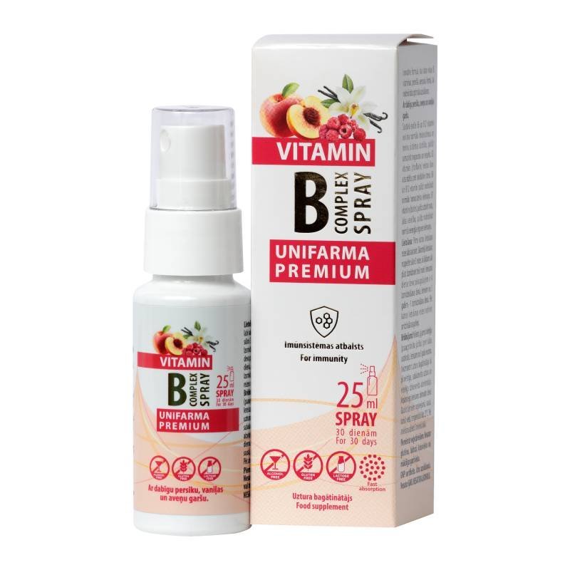 UNIFARMA Premium B vit. Komplekspihustusvedelik 25 ml