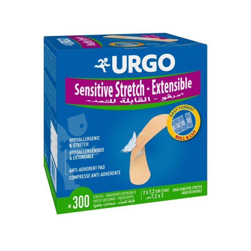 URGO Sensitive strech - elastiniai pleistrai N300