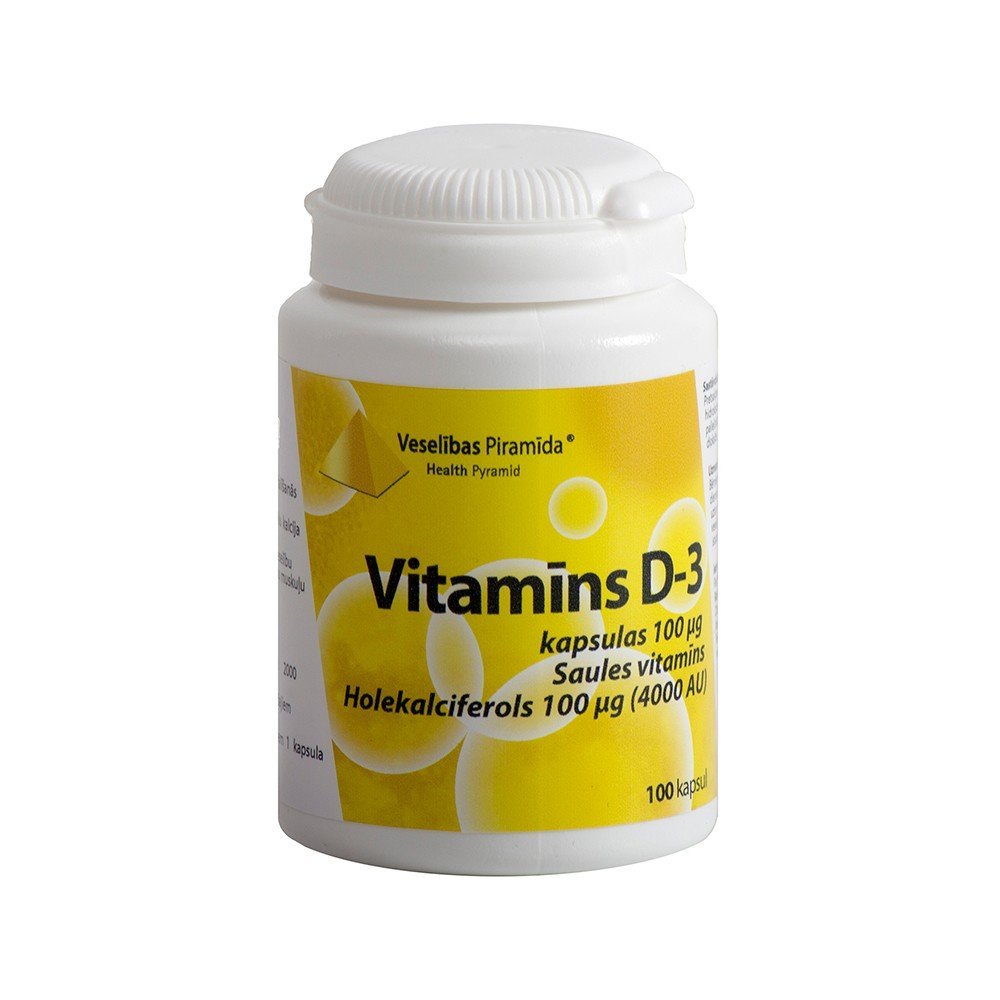 TERVISEPÜRAMID Vitamiin D3 kapslid 100 mcg N100