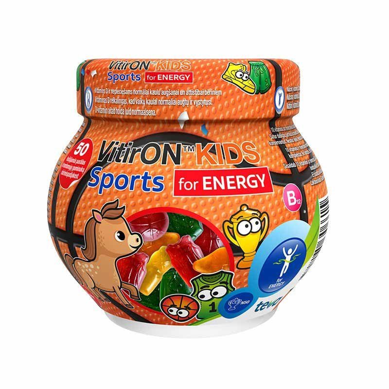 VITIRON Kids Sport Energy närimistabletid N50