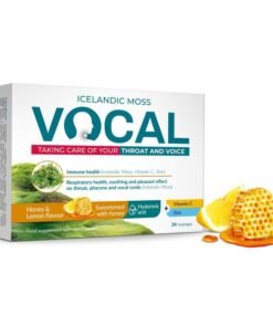 VOCAL ar citronu un medus garšu sūkājamās pastilas N24