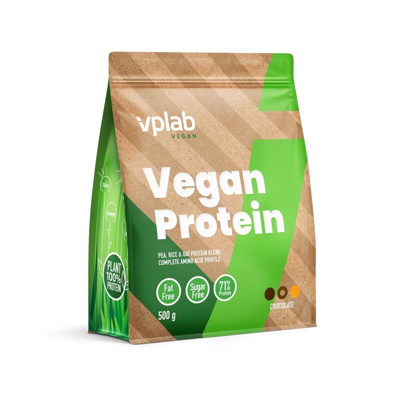 VPLAB veganiškų baltymų šokolado milteliai 500 g