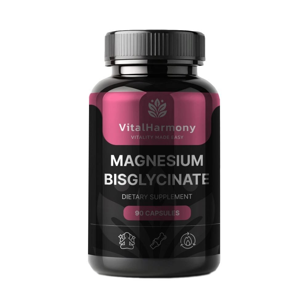 VitalHarmony Magnija Bisglicināts kapsulas N90