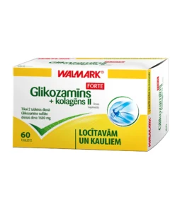 WALMARK Glikozamīns Forte + kolagēns II tabletes N60