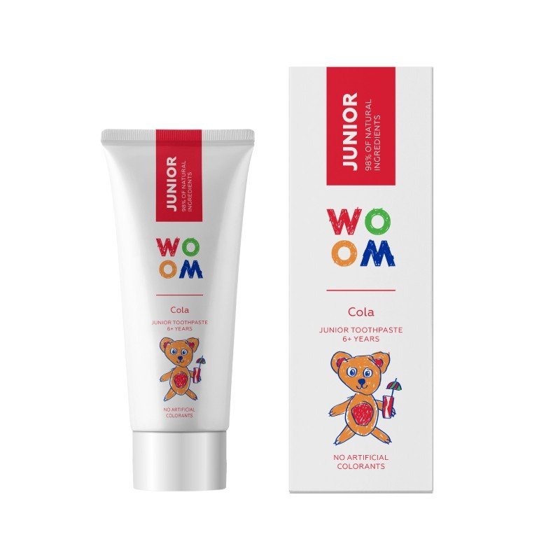 WOOM Junior Cola dantų pasta 6+ metų